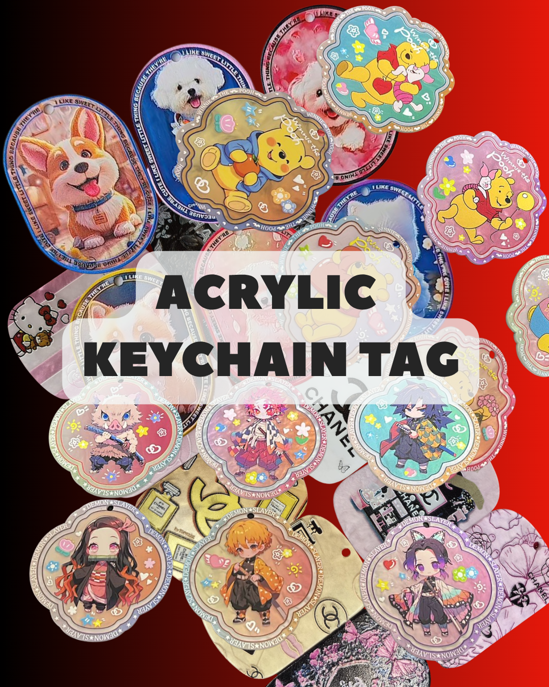 Acrylic Keychain Tags